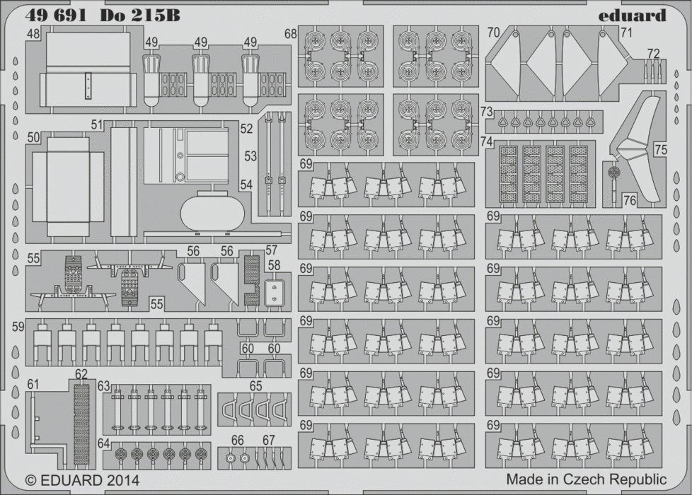 Eduard 49691 For 215B SA ICM 1/48 – image 2