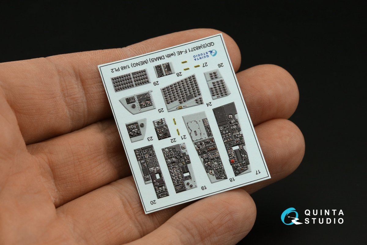 Quinta Studio QDS-48371 F-4E with DMAS 3D-Printed &amp;amp; colored Interior on decal paper (Meng) (Small version) 1/48 – image 9