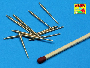 Aber 350L-12 Set of 12 pcs 150 mm barrels for German ships: Bismarck, Tirpitz, Scharnhorst, Gneisenau 1/350 – zdjęcie 2