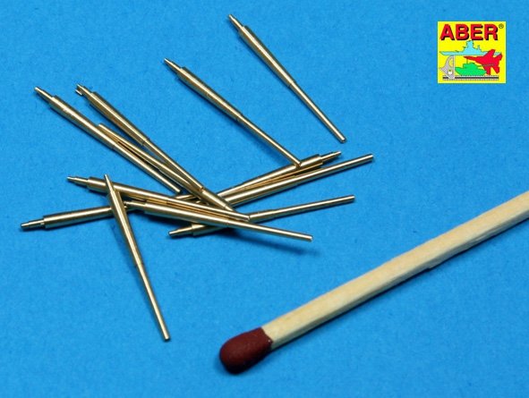 Aber 350L-12 Set of 12 pcs 150 mm barrels for German ships: Bismarck, Tirpitz, Scharnhorst, Gneisenau 1/350 – zdjęcie 2