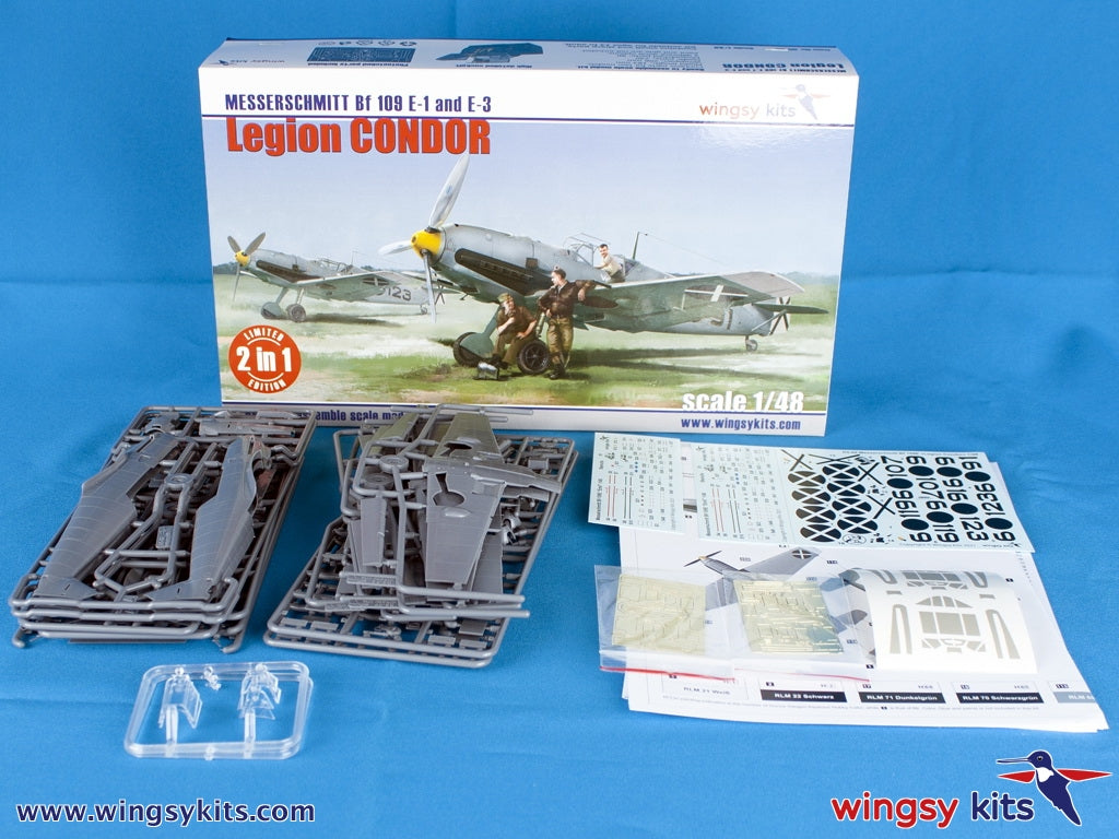 Wingsy Kits D5-09 MESSERSCHMITT Bf 109 E-1 and E-3 Legion Condor 1/48 – zdjęcie 2