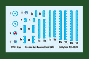 Hobby Boss 83532 Russian Navy Typhoon Class SSBN 1/350 – zdjęcie 4