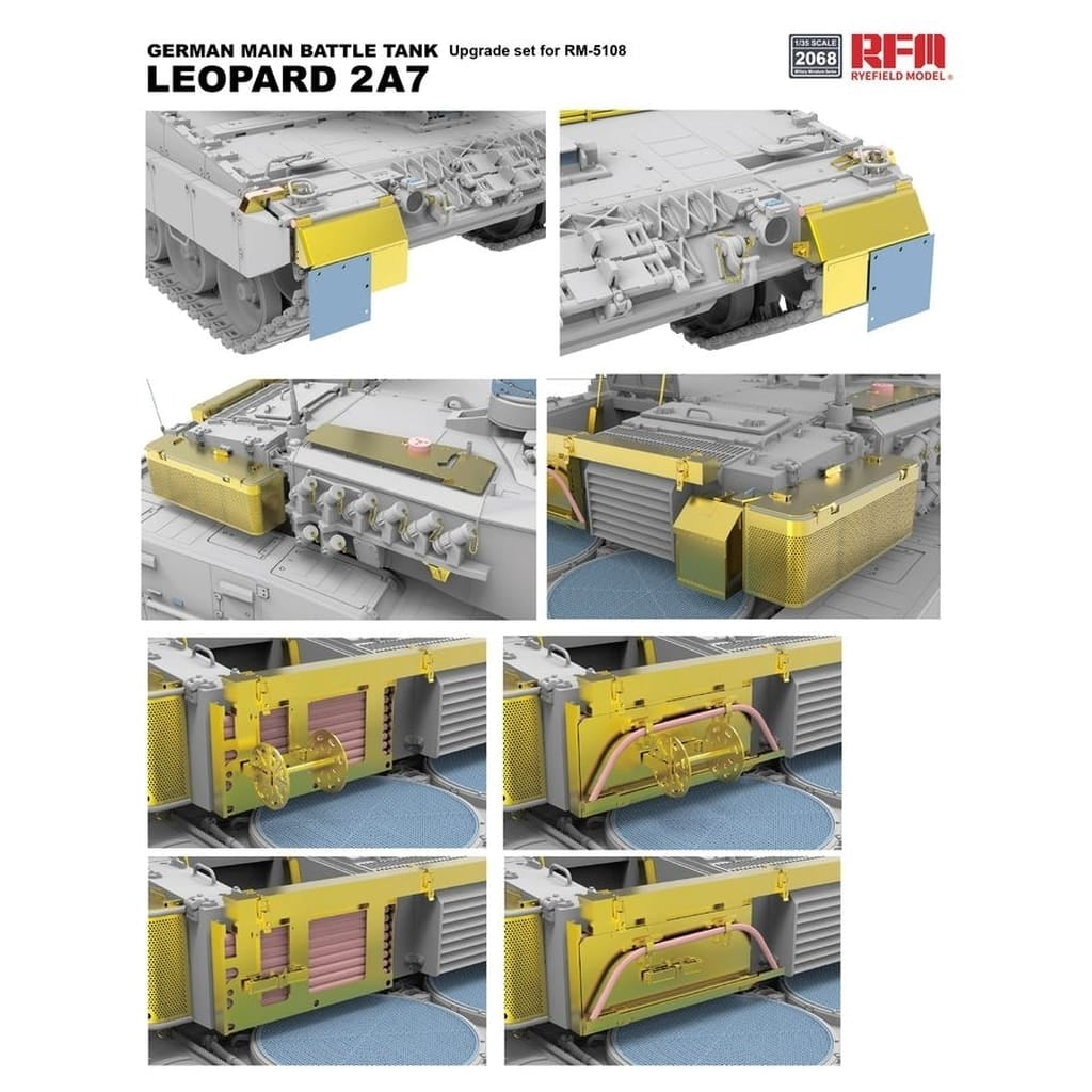 Rye Field Model 2068 Upgrade set German Main Battle Tank Leopard 2 A7 for RFM 5108 1/35 – image 3