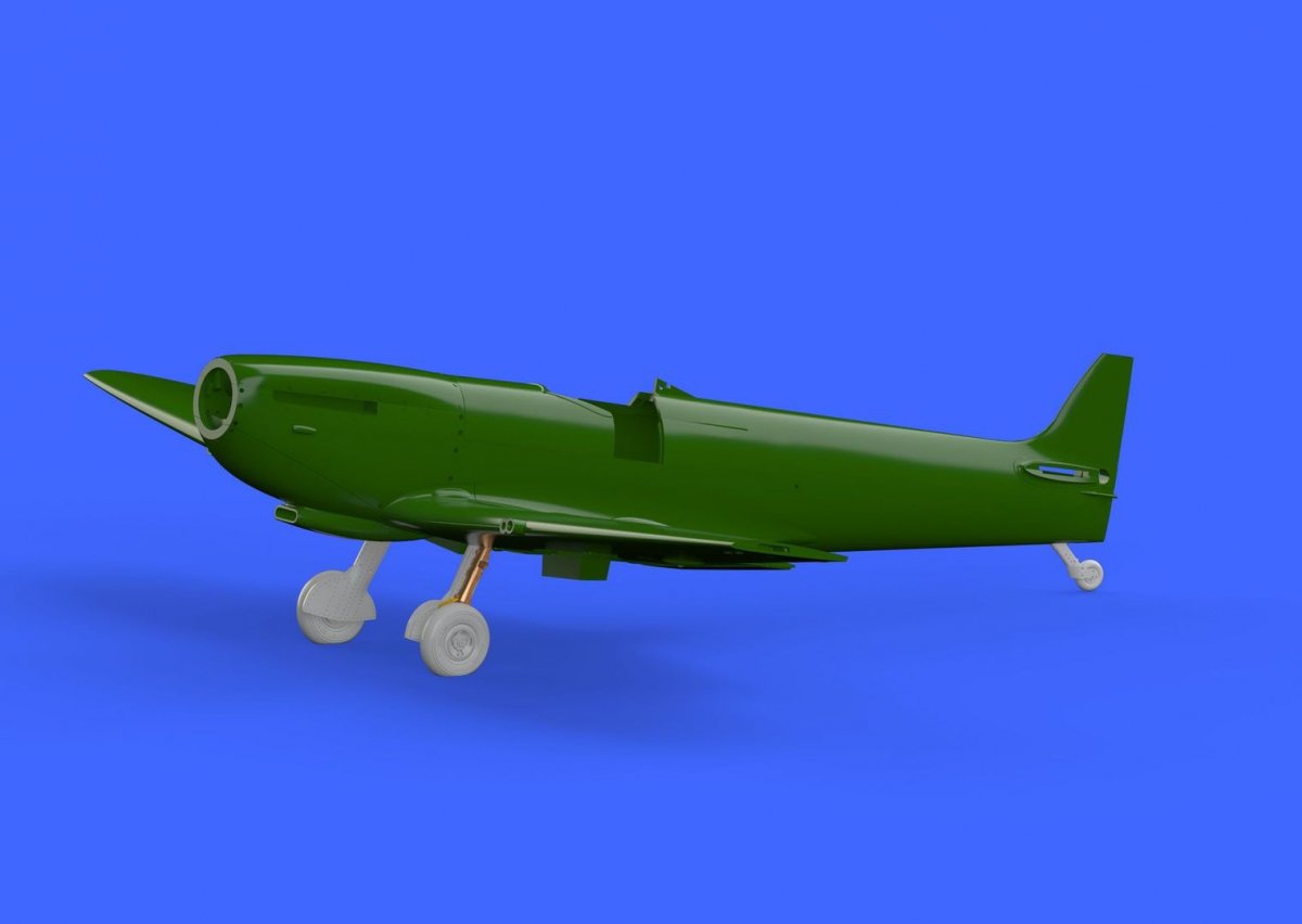 Eduard 672137 Spitfire Mk. IX legs BRONZE w/ 4 spoke wheels, smooth tire EDUARD 1/72