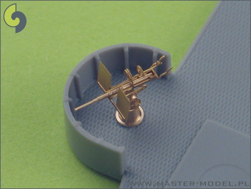 Master SM-350-050 Oerlikon 20mm USN type - complete three dimensional gun, turned and etched elements (20pcs) – immagine 8