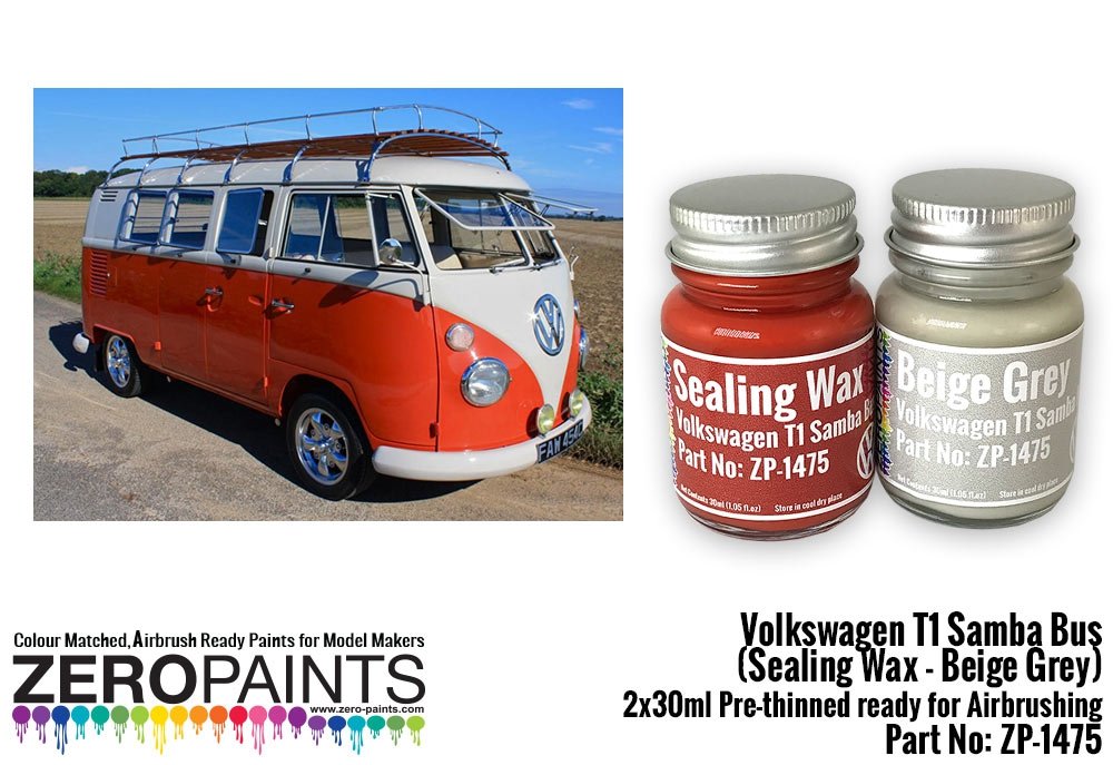 Zero Paints ZP-1475-1 Volkswagen T1 Samba Bus Sealing - Grey 2x30ml – zdjęcie 3
