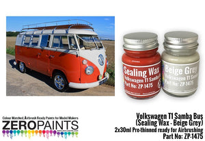 Zero Paints ZP-1475-1 Volkswagen T1 Samba Bus Sealing - Grey 2x30ml – zdjęcie 3