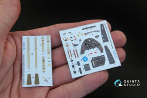 Quinta Studio QD32046 Bf 109G-10 3D-Printed &amp;amp; colored Interior on decal paper (for Trumpeter kit) 1/32 – image 3