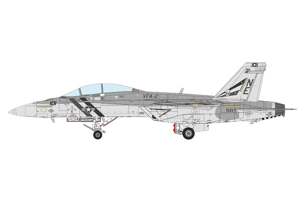 Meng LS-016 BOEING F/A-18F SUPER HORNET BOUNTY HUNTERS 1/48 – zdjęcie 13