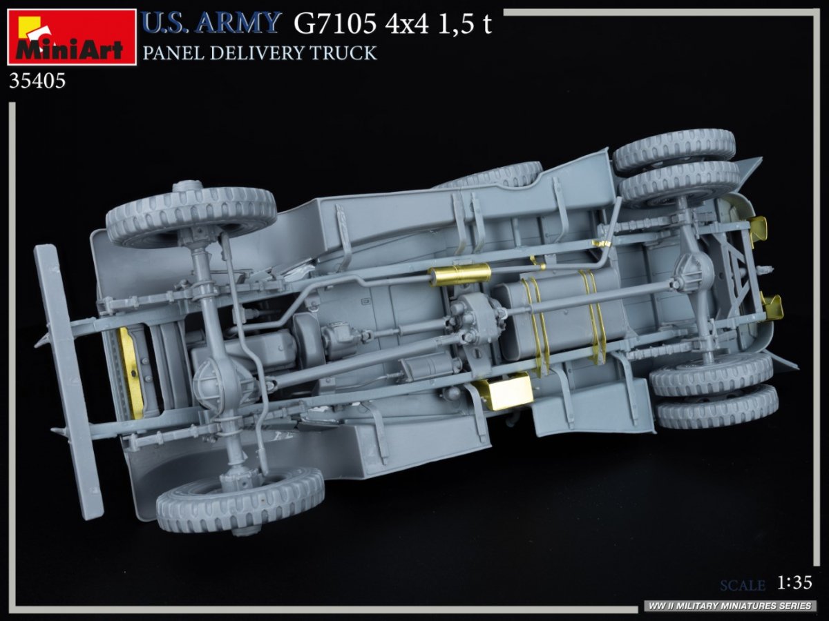 MiniArt 35405 U.S. ARMY G7105 4х4 1,5 t PANEL DELIVERY TRUCK 1/35 – zdjęcie 12