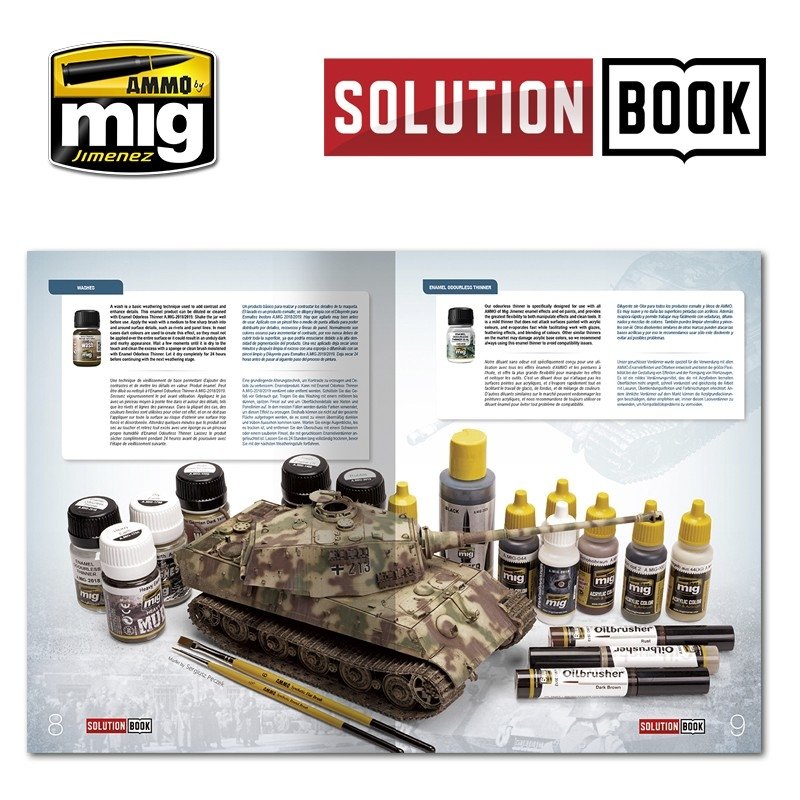 AMMO of Mig Jimenez 6503 SOLUTION BOOK. HOW TO PAINT WWII GERMAN LATE (Multilingual) – zdjęcie 4