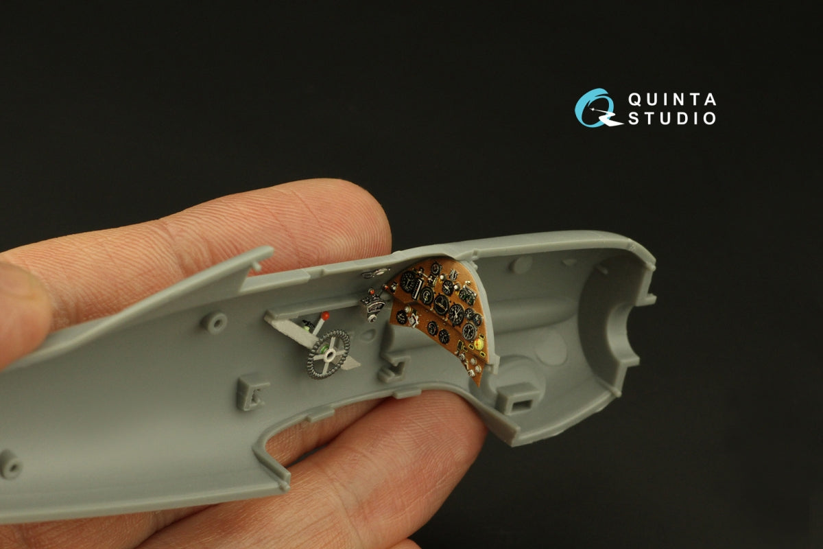 Quinta Studio QD48393 Gloster Gladiator MKI 3D-Printed &amp;amp; coloured Interior on decal paper (I Love Kit) 1/48 – immagine 7