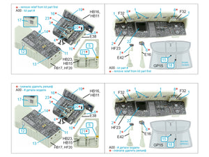 Quinta Studio QDS-35168 SН-60B Seahawk 3D-Printed &amp; coloured Interior on decal paper (Kitty Hawk) (Small version) 1/35