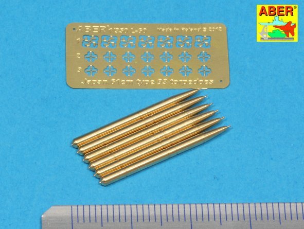 Aber 350L-60 Set of 6 Japan torpedoes 61cm Type 93 1/350 – zdjęcie 2