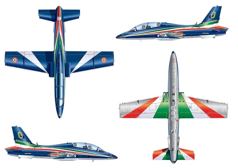 Italeri 1317 MB-339 PAN FREECCE TRI 1/72 – zdjęcie 8