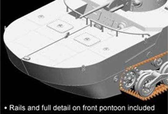 Dragon 7486 IJN Type 2 Amphibious Tank (Ka-Mi) w/Floating Pontoons 1/72 – zdjęcie 5