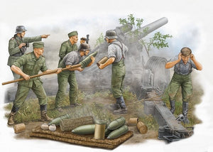 Trumpeter 00425 German s.FH 18 Field Howitzer Gun Crew 1/35 – immagine 2