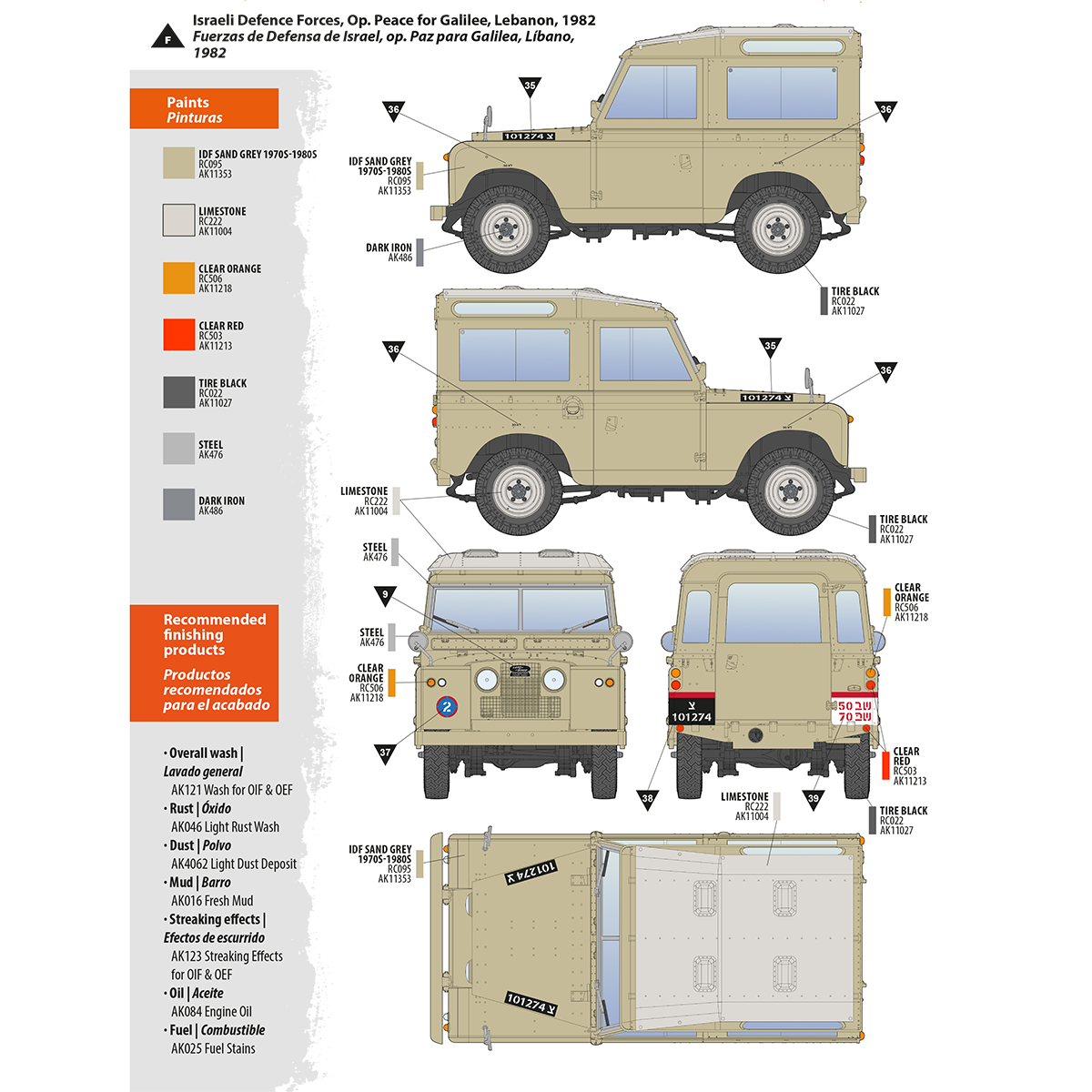 AK Interactive AK35013 LAND ROVER 88 SERIES IIA STATION WAGON 1/35 – immagine 19