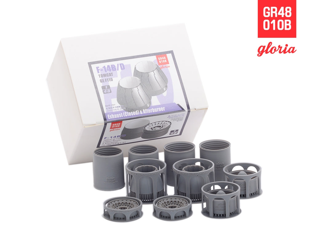 Gloria GR48012B F-16CJ F110-GE Exhaust Nozzle &amp;amp; Afterburner CLOSED TAMIYA 1/48 – image 4
