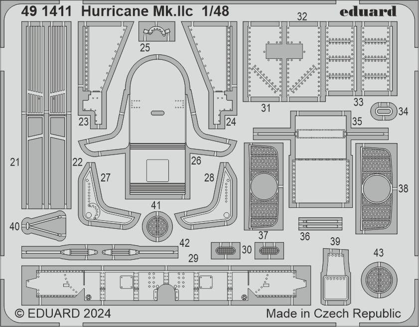 Eduard BIG49400 Hurricane Mk. IIc HOBBY BOSS 1/48 – zdjęcie 2