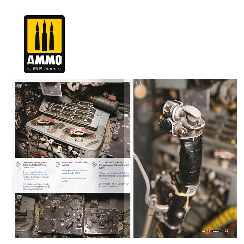 AMMO of Mig Jimenez 6084 MIG-17F / LIM-5 / SHENYANG J-5 - VISUAL MODELERS GUIDE (Multilingual - English, Spanish, German) – zdjęcie 4