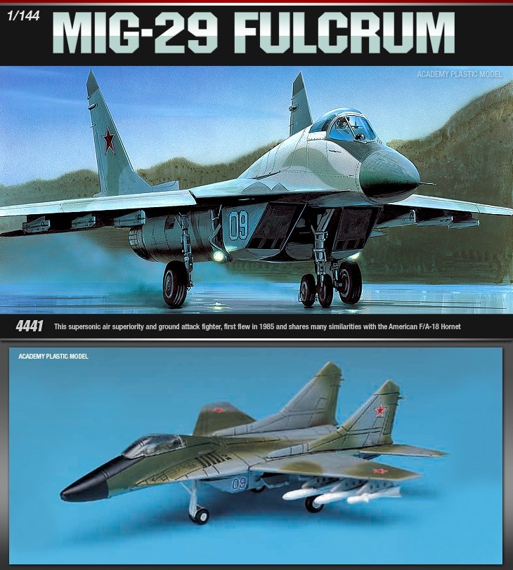 Academy 12615 M-29 FULCRUM 1/144 – zdjęcie 3