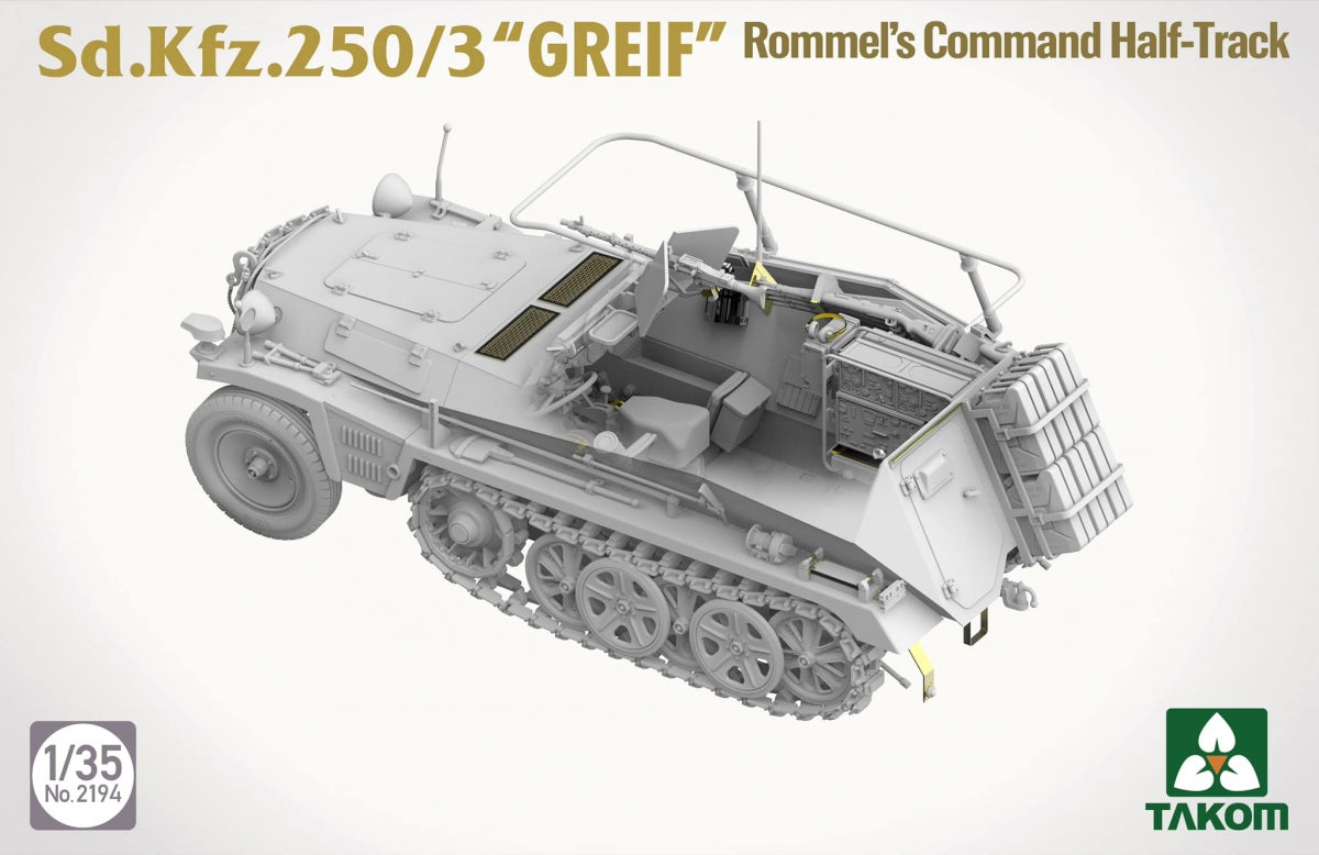 Takom 2194 Sd.Kfz 250/3 Greif Rommel Command Half-Track 1/35 – image 5