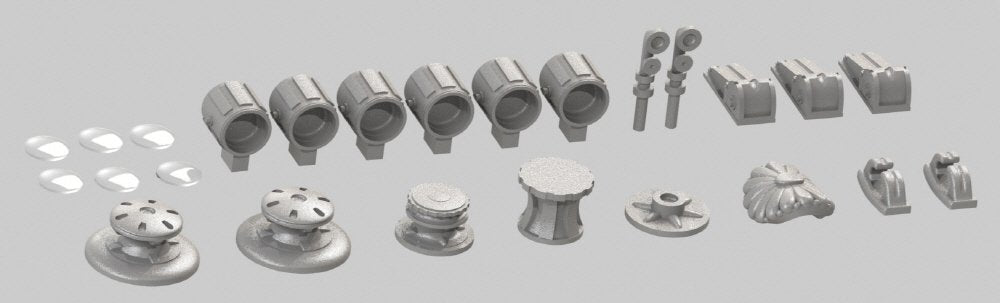 Pontos 23008F1 IJN MIKASA 1905 Detail Up Set 1/200 – zdjęcie 5