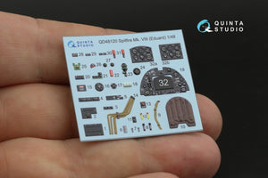 Quinta Studio QD48120 Spitfire Mk.VIII 3D-Printed &amp;amp; coloured Interior on decal paper (Eduard) 1/48 – zdjęcie 6