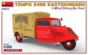 MiniArt 38047 TEMPO E400 KASTENWAGEN 3-WHEEL DELIVERY BOX TRACK 1/35 – zdjęcie 5
