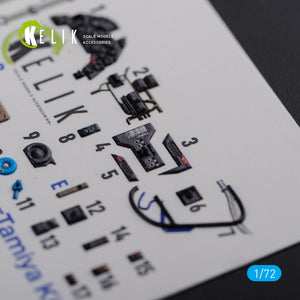 KELIK K72105 BF109 G-6 interior 3D decals for Tamiya kit 1/72 – zdjęcie 8