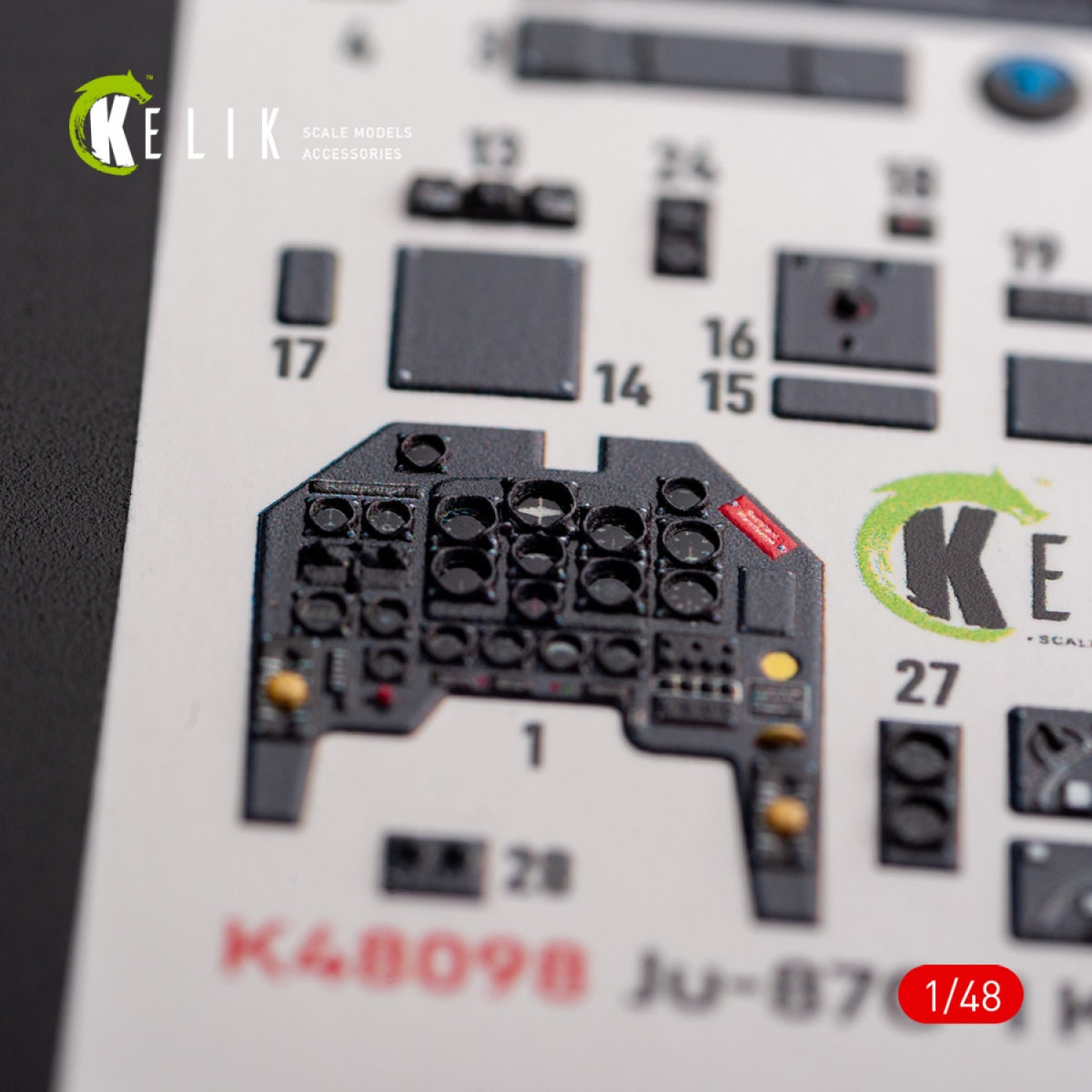 KELIK K48098 Ju-87G-1 Kanonenvogel - interior 3D decals for Italeri kit 1/48 – zdjęcie 2
