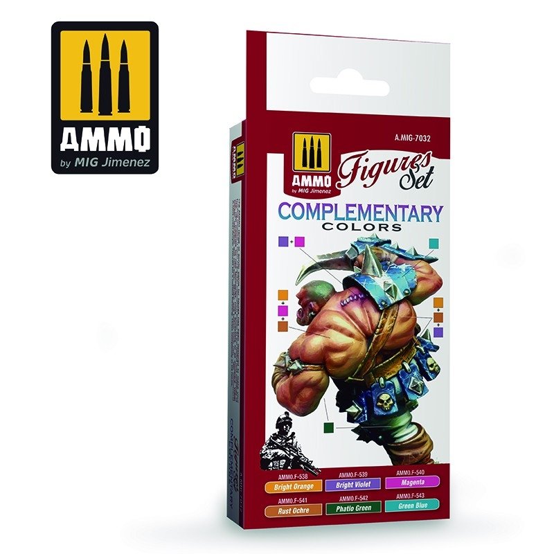 Ammo of Mig 7032 COMPLEMENTARY COLORS. FIGURE SET 6x17 ml – zdjęcie 2