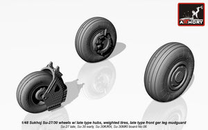 Armory Models AW48021 Sukhoj Su-27 / Su-30 Flanker wheels 1/48 – zdjęcie 5
