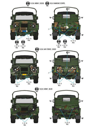 Academy 13551 R.O.K. Army K311A1 1/35 – zdjęcie 8