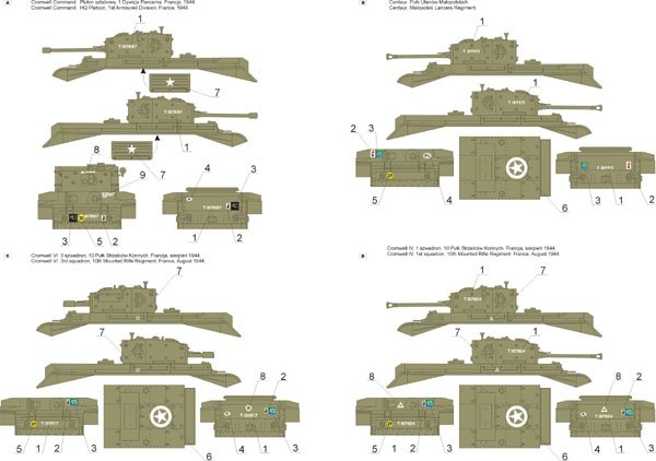 ToRo Model 35D17 - Cromwell &amp;amp; Centaur tanks in Polish service vol.2 1/35 – zdjęcie 2