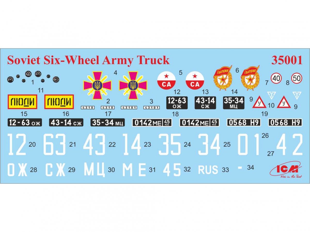 ICM 35002 Soviet Six-Wheel Army Truck with Shelter 1/35 – zdjęcie 13