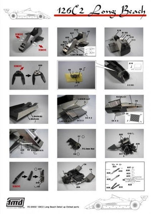 KA Models FE-20002 Ferrari 126C2 Long Beach Super Detail-Up parts set for Fujimi 1/20 – zdjęcie 6