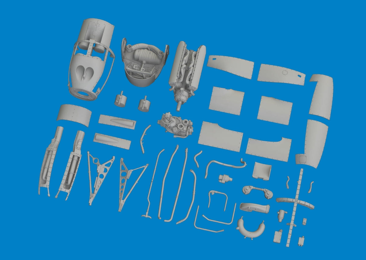 Eduard 6481036 P-38F/ G left engine PRINT TAMIYA 1/48 – zdjęcie 2