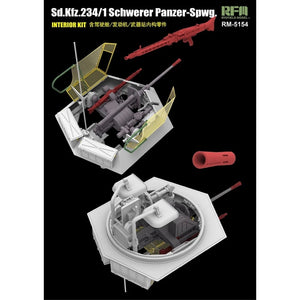 Rye Field Model 5154 Sd.Kfz. 234/1 Schwerer Panzer-Spwg. Interior Kit 1/35