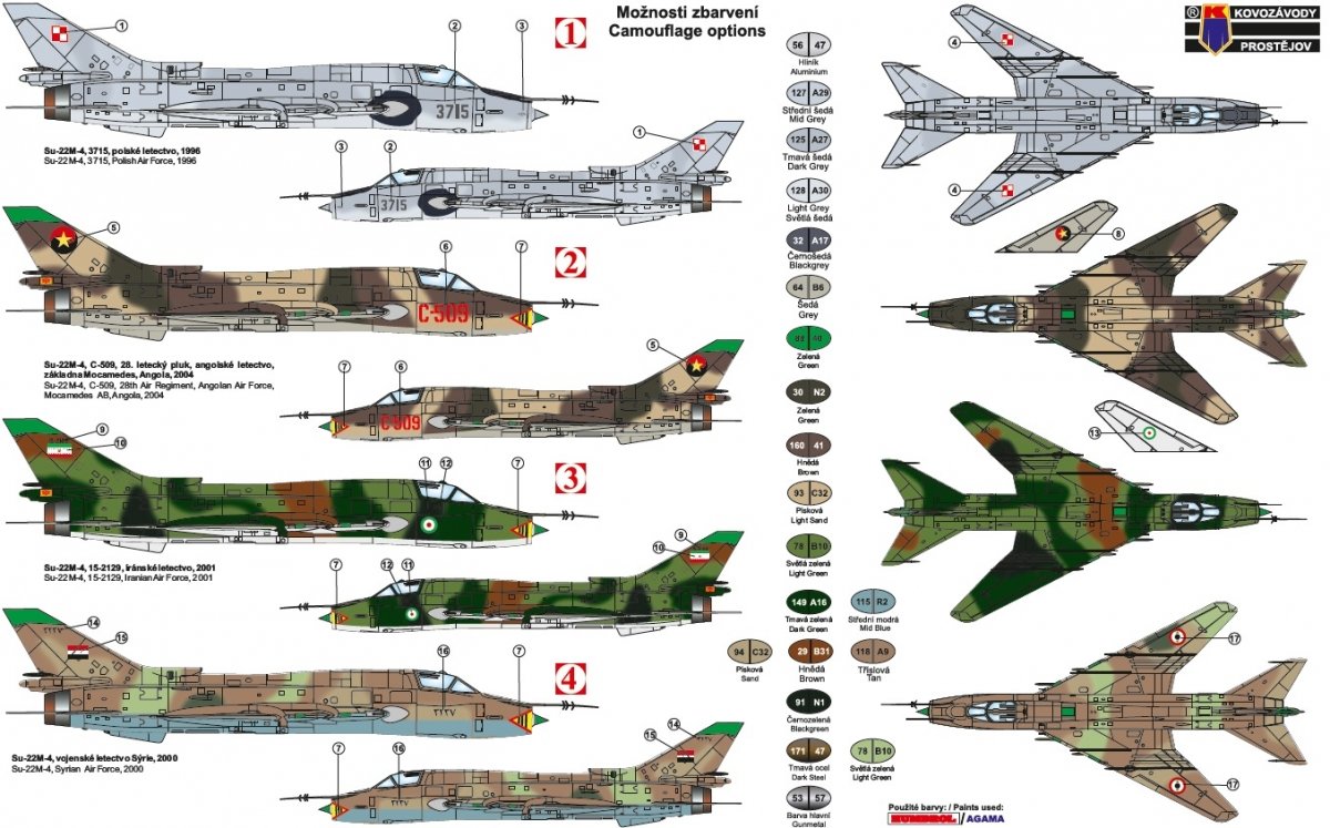 Kovozavody Prostejov KPM0197 Su-22M4 1/72 – zdjęcie 2