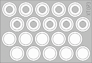 Eduard XT073 M-113 wheel mask 1/35 ACADEMY