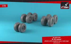 Armory Models AW72339 B-1B Lancer wheels w/ weighted tires, early 1/72 – zdjęcie 3