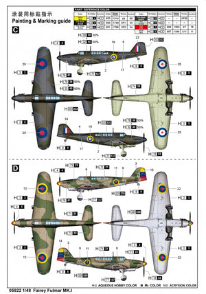 Trumpeter 05822 Fairey Fulmar MK.I 1/48 – zdjęcie 3