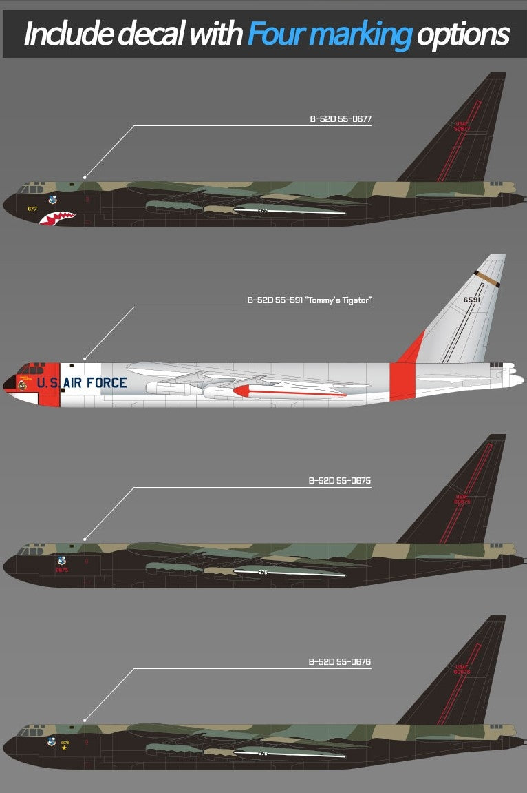Academy 12632 USAF B-52D Stratofortress 1/144 – zdjęcie 2