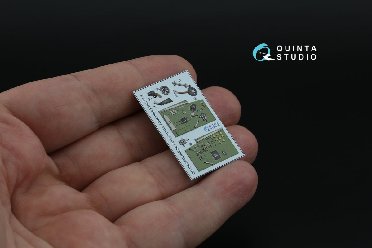 Quinta Studio QD48534 Fairey Fulmar Mk.II 3D-Printed &amp;amp; coloured Interior on decal paper (Trumpeter) 1/48 – imagen 7