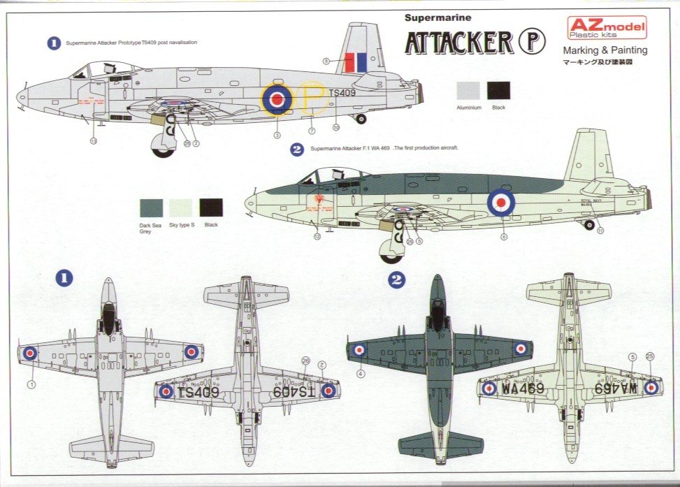 AZ Model AZ7327 Attacker Prototype 1/72 – zdjęcie 2