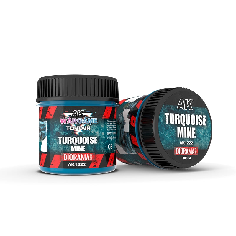 AK Interactive AK1222 TURQUOISE MINE – WARGAME TERRAINS 100ML