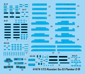 Trumpeter 01678 Russian Su-33 Flanker D 1/72 – zdjęcie 6