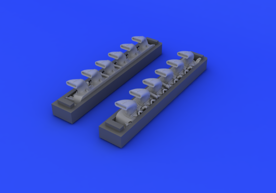 Eduard 648247 Bf 109G exhaust stacks 1/48 EDUARD – zdjęcie 4
